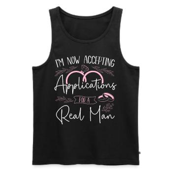 Happy Divorce Party I'm Now - Männer Premium Bio Tank Top - Schwarz - Vorne - AI Model Male 178 light (178cm)
