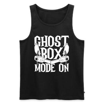 Mode Ghost Hunt Ghost Box activé - Débardeur bio Premium Homme - noir - Devant - Michal (187cm)