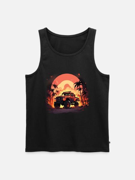 Monster truck - Men's Premium Organic Tank Top - black