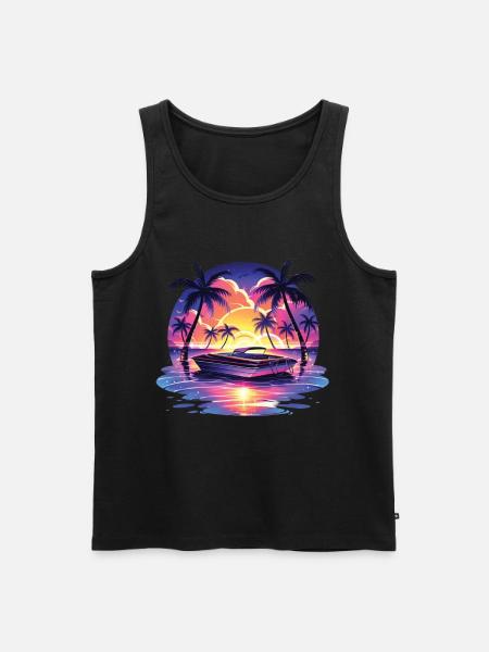Bateau - Débardeur bio Premium Homme - noir