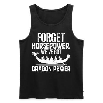 Lustige Drachenbootrennen - Männer Premium Bio Tank Top - Schwarz - Vorne - Michal (187cm)