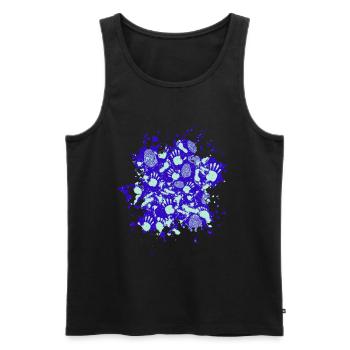 Forensic scientist Scientific He - Men's Premium Organic Tank Top - black - Front - AI Model Male 178 light (178cm)