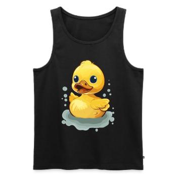 Yellow rubber duck rubber duck - Men's Premium Organic Tank Top - black - Front - Michal (187cm)