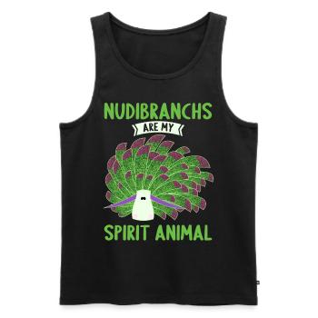 Nudibranch Nacktkiemer Nacktschnecken - Männer Premium Bio Tank Top - Schwarz - Vorne - AI Model Male 178 light (178cm)