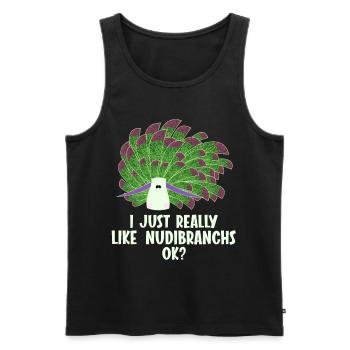 Nudibranch Nacktkiemer Nacktschnecken - Männer Premium Bio Tank Top - Schwarz - Vorne - AI Model Male 178 light (178cm)