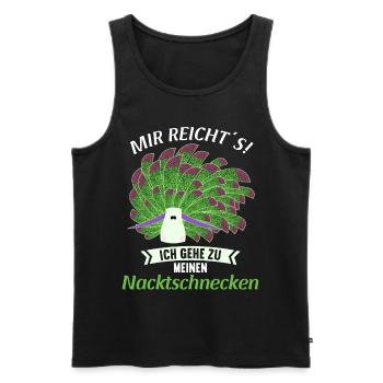 Nudibranch Nacktkiemer Nacktschnecken - Männer Premium Bio Tank Top - Schwarz - Vorne - AI Model Male 178 light (178cm)