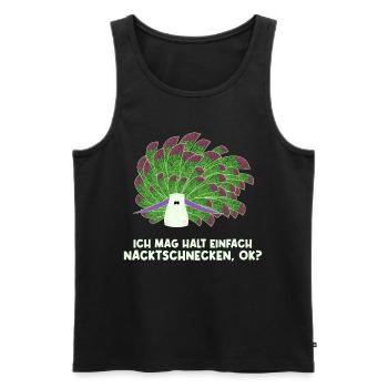 Nudibranch Nacktkiemer Nacktschnecken - Männer Premium Bio Tank Top - Schwarz - Vorne - AI Model Male 178 light (178cm)