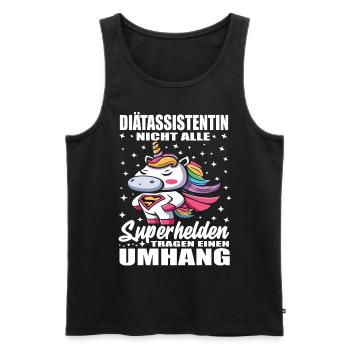 Diätassistentin Nicht Alle Superhelden Umhang - Männer Premium Bio Tank Top - Schwarz - Vorne - Michal (187cm)