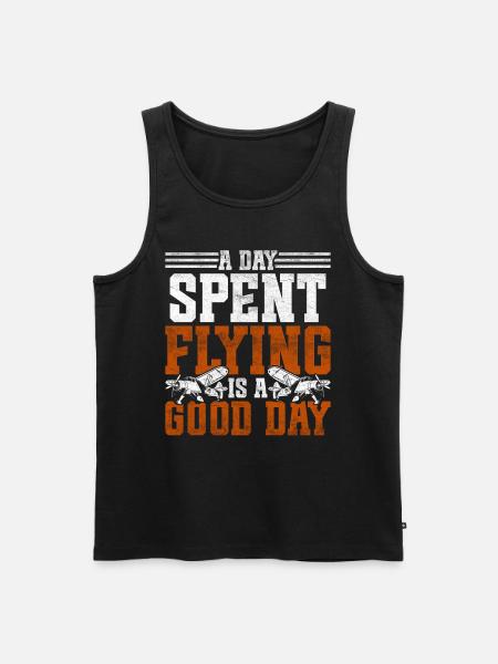 Modellflugzeug Modellflieger - Männer Premium Bio Tank Top - Schwarz