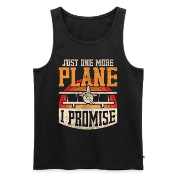 Model Airplane Model Airplane - Men's Premium Organic Tank Top - black - Front - AI Model Male 178 light (178cm)
