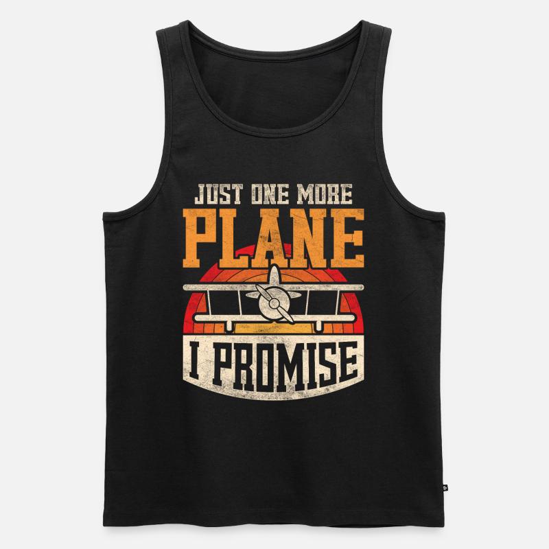 Modellflugzeug Modellflieger - Männer Premium Bio Tank Top - Schwarz