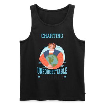 Ungesehene Länder kartografieren Unvergessliche Re - Männer Premium Bio Tank Top - Schwarz - Vorne - Michal (187cm)