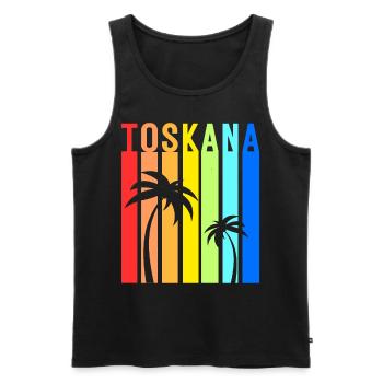 Tuscany Italy Tuscany Holidays Venice - Men's Premium Organic Tank Top - black - Front - AI Model Male 178 light (178cm)