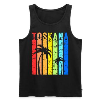 Tuscany Italy Tuscany Holidays Venice - Men's Premium Organic Tank Top - black - Front - AI Model Male 178 light (178cm)