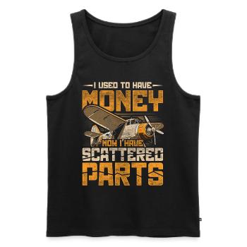 Model Airplane Model Airplane - Men's Premium Organic Tank Top - black - Front - AI Model Male 178 light (178cm)