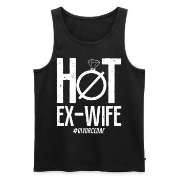 Happy Divorce Party Hot Ex-Wife - Männer Premium Bio Tank Top - Schwarz - Vorne - Michal (187cm)