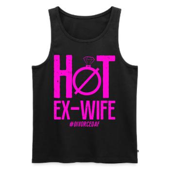 Happy Divorce Party Hot Ex-Wife - Männer Premium Bio Tank Top - Schwarz - Vorne - Michal (187cm)