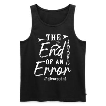 Happy Divorce Party The End Of An - Men's Premium Organic Tank Top - black - Front - AI Model Male 178 light (178cm)