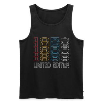 Limited Edition 1956 Geburtstag 1956 Vintage Retro - Männer Premium Bio Tank Top - Schwarz - Vorne - Michal (187cm)