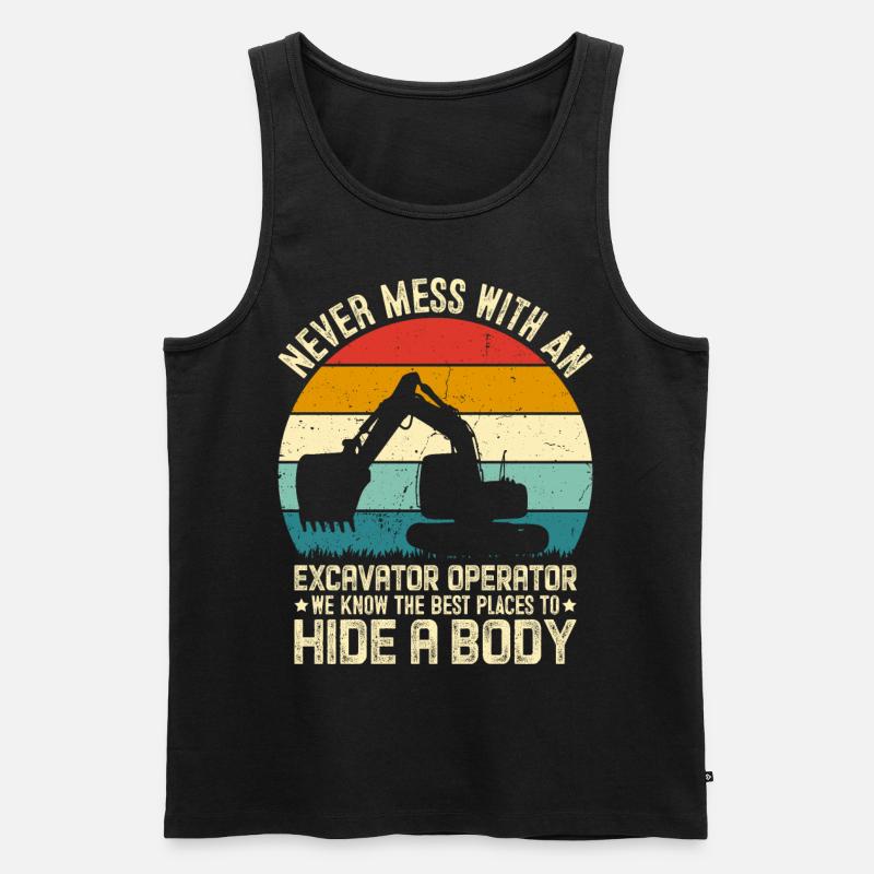 Lustige HEO - Männer Premium Bio Tank Top - Schwarz
