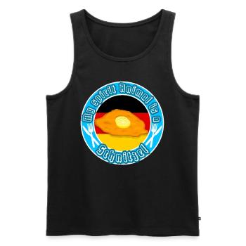 My soul animal is a schnitzel funny saying - Men's Premium Organic Tank Top - black - Front - Michal (187cm)