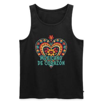 Mexiko Strandurlaub am Meer Design Strandmotiv - Männer Premium Bio Tank Top - Schwarz - Vorne - AI Model Male 178 light (178cm)