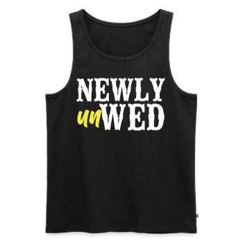 Happy Divorce Party Newly Unwed - Men's Premium Organic Tank Top - black - Front - Michal (187cm)