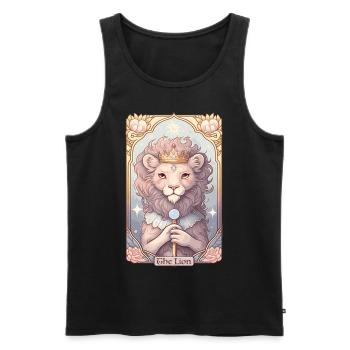Kawaii Tarot Card The Lion Pastel Goth Anime Celes - Männer Premium Bio Tank Top - Schwarz - Vorne - Michal (187cm)