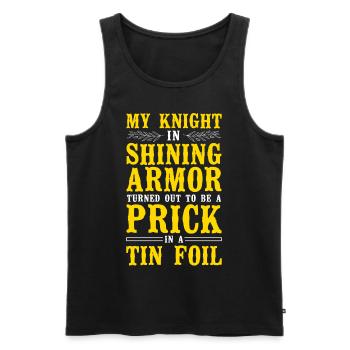 Happy Divorce Party My Knight In - Männer Premium Bio Tank Top - Schwarz - Vorne - Michal (187cm)