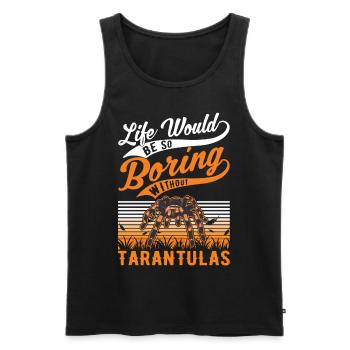 Tarantula Gift Spider Tarantula - Men's Premium Organic Tank Top - black - Front - Michal (187cm)