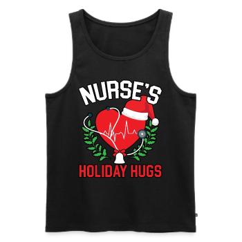 Les vacances de l’infirmière étreignent Nursing Medi - Débardeur bio Premium Homme - noir - Devant - Michal (187cm)