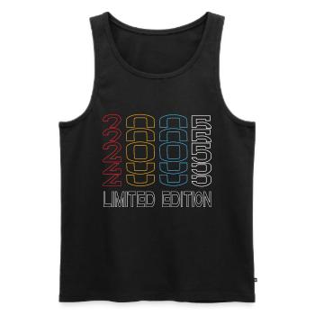 Limited Edition 2005 Geburtstag 2005 Vintage Retro - Männer Premium Bio Tank Top - Schwarz - Vorne - AI Model Male 178 light (178cm)