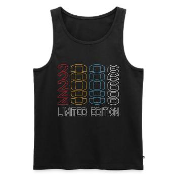 Limited Edition 2006 Geburtstag 2006 Vintage Retro - Männer Premium Bio Tank Top - Schwarz - Vorne - Michal (187cm)