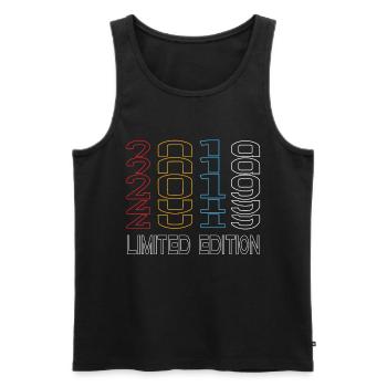 Limited Edition 2019 Birthday 2019 Vintage Retro - Men's Premium Organic Tank Top - black - Front - AI Model Male 178 light (178cm)