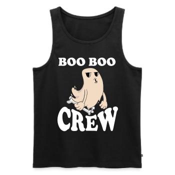 Ghost Boo Boo Crew - Débardeur bio Premium Homme - noir - Devant - AI Model Male 178 light (178cm)
