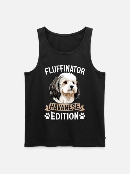 Fluffinator Havanese Edition - Männer Premium Bio Tank Top - Schwarz