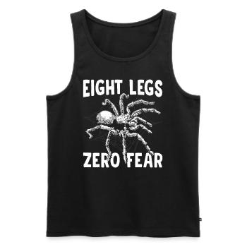 Eight Legs Zero Fear Tarantula Propriétaire Pet - Débardeur bio Premium Homme - noir - Devant - Michal (187cm)