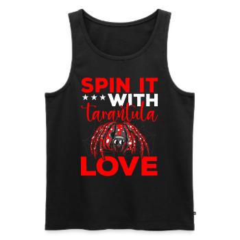 Tarentule Amour Tarentules Araignée de compagnie - Débardeur bio Premium Homme - noir - Devant - Michal (187cm)