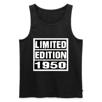 Limited Edition 1950 Geburtstag 1950 Vintage Retro - Männer Premium Bio Tank Top - Schwarz - Vorne - Michal (187cm)