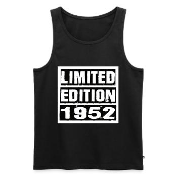Limited Edition 1952 Geburtstag 1952 Vintage Retro - Männer Premium Bio Tank Top - Schwarz - Vorne - Michal (187cm)