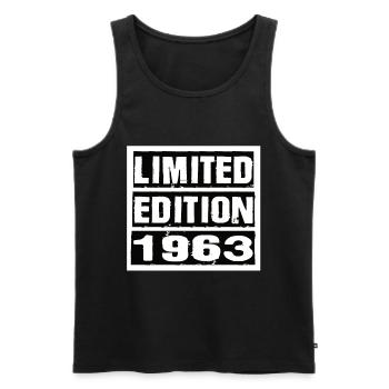 Edition Limitée 1963 Anniversaire 1963 Vintage Rétro - Débardeur bio Premium Homme - noir - Devant - Michal (187cm)
