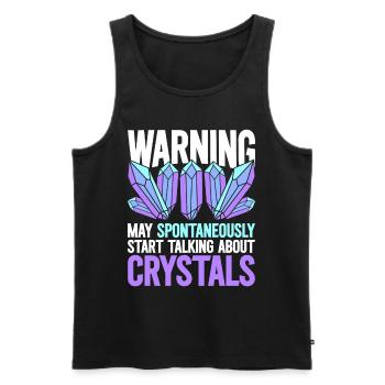 Crystal Healer Crystal Healing Crystals - Débardeur bio Premium Homme - noir - Devant - Michal (187cm)