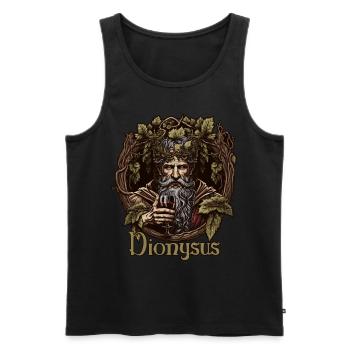 Dionysus Wine Greek God Ancient Greece Mythology - Männer Premium Bio Tank Top - Schwarz - Vorne - AI Model Male 178 light (178cm)