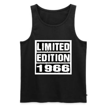Limited Edition 1966 Geburtstag 1966 Vintage Retro - Männer Premium Bio Tank Top - Schwarz - Vorne - Michal (187cm)