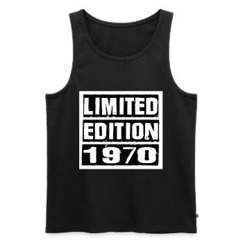 Limited Edition 1970 Birthday 1970 Vintage Retro - Men's Premium Organic Tank Top - black - Front - Michal (187cm)