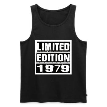 Edition Limitée 1979 Anniversaire 1979 Vintage Rétro - Débardeur bio Premium Homme - noir - Devant - Michal (187cm)