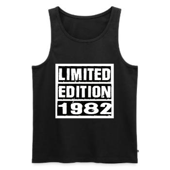 Edition Limitée 1982 Anniversaire 1982 Vintage Rétro - Débardeur bio Premium Homme - noir - Devant - Michal (187cm)
