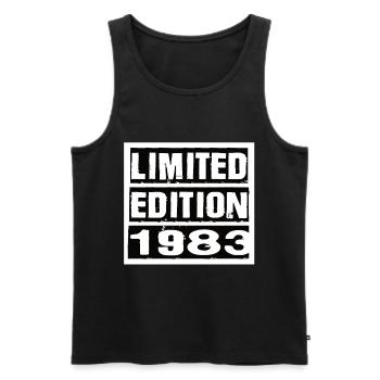 Edition Limitée 1983 Anniversaire 1983 Vintage Rétro - Débardeur bio Premium Homme - noir - Devant - Michal (187cm)