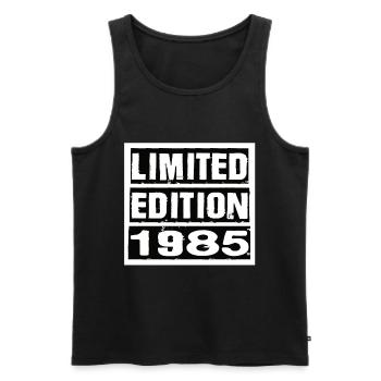 Edition Limitée 1985 Anniversaire 1985 Vintage Rétro - Débardeur bio Premium Homme - noir - Devant - Michal (187cm)