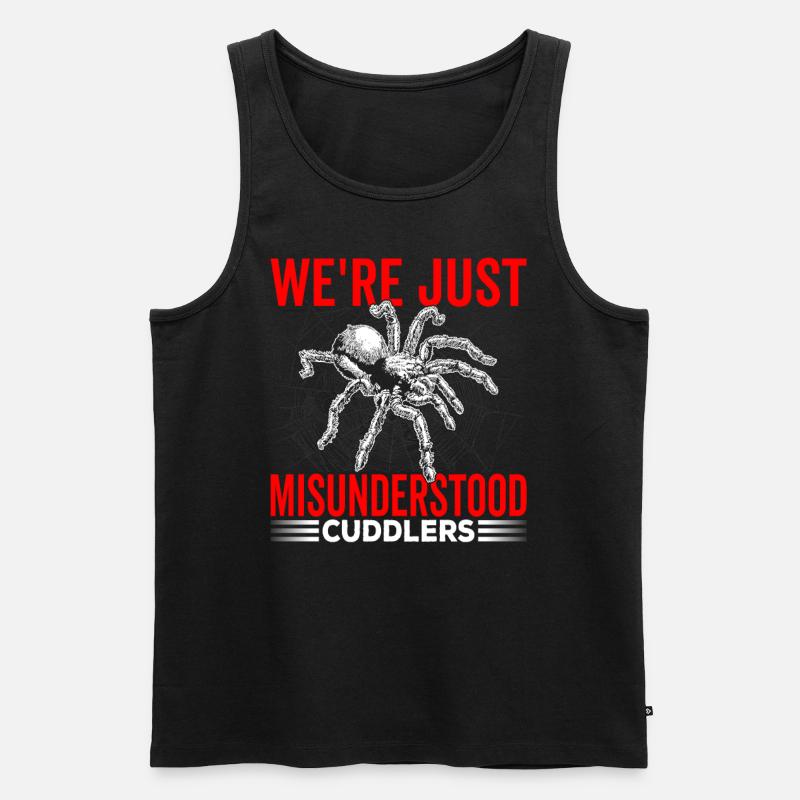 Misunderstood cuddly tarantula owners - Men's Premium Organic Tank Top - black
